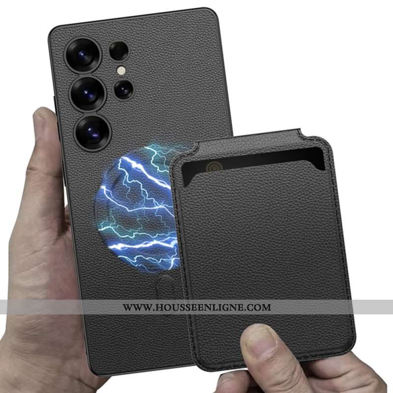 Coque Samsung Galaxy S25 Ultra 5G Compatible MagSafe avec Porte-Cartes