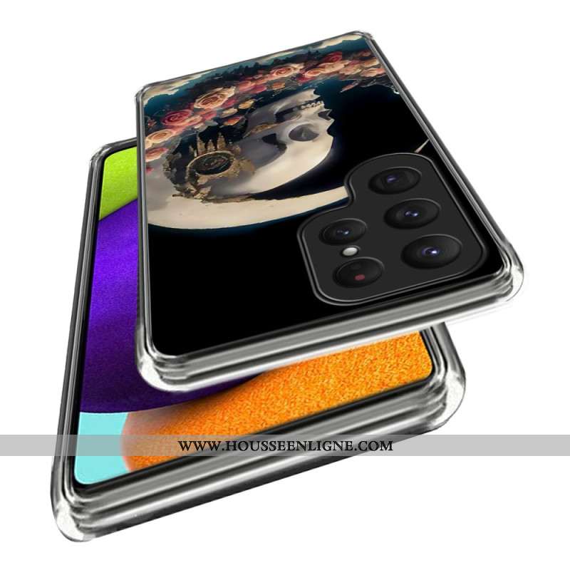 Coque Samsung Galaxy S25 Ultra 5G Crâne Rose