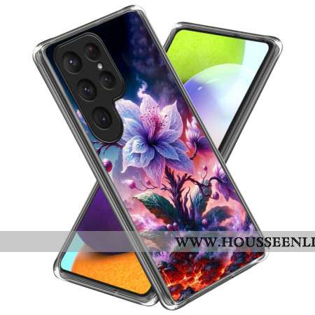 Coque Samsung Galaxy S25 Ultra 5G Fleurs Violettes