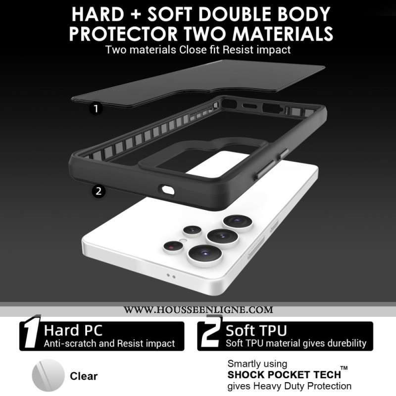 Coque Samsung Galaxy S25 Ultra 5G Hybride Classique