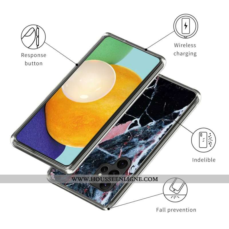 Coque Samsung Galaxy S25 Ultra 5G Marbre Noir