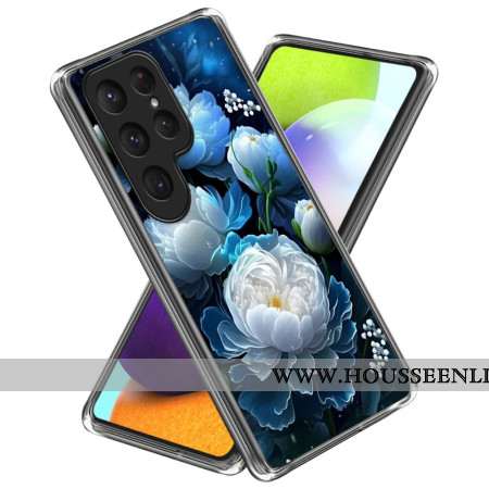 Coque Samsung Galaxy S25 Ultra 5G Pivoine Blanche