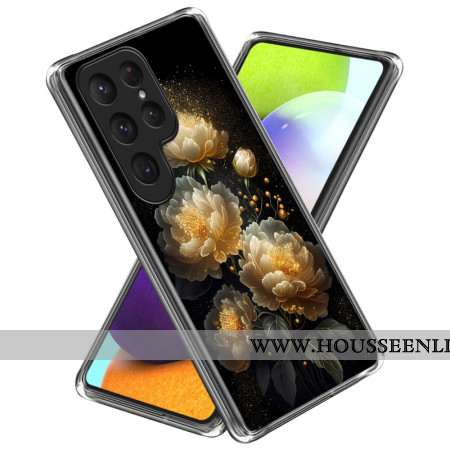 Coque Samsung Galaxy S25 Ultra 5G Pivoine Dorée