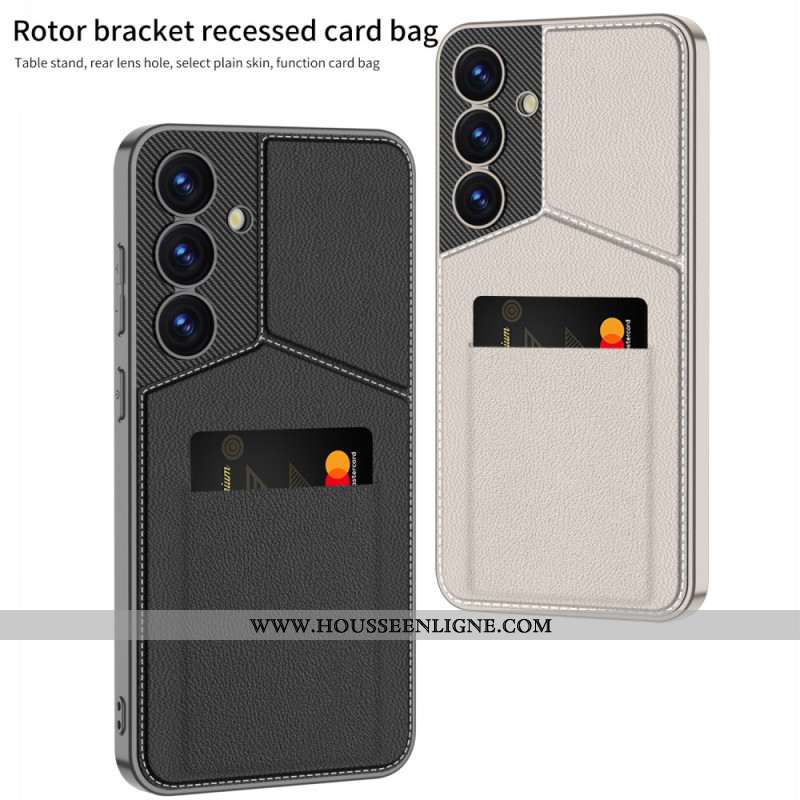 Coque Samsung Galaxy S25 Ultra 5G Porte-Cartes et Béquille GKK