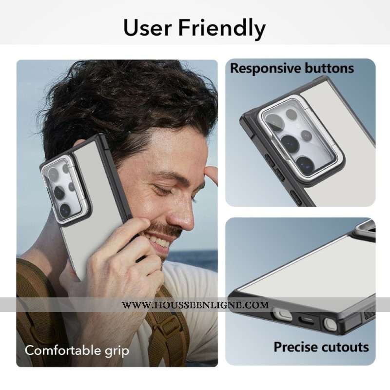 Coque Samsung Galaxy S25 Ultra 5G Protection d'Objectif et Support