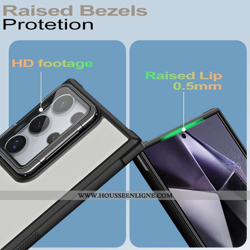 Coque Samsung Galaxy S25 Ultra 5G Protection d'Objectif et Support