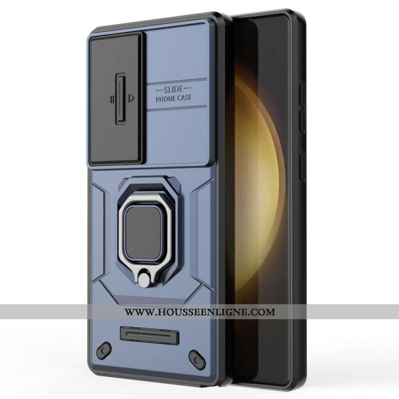 Coque Samsung Galaxy S25 Ultra 5G Ring Résistante avec Protecteur Objectif