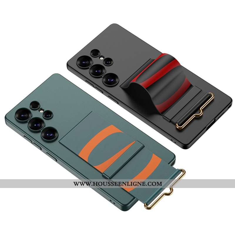 Coque Samsung Galaxy S25 Ultra 5G Sangle et Support GKK