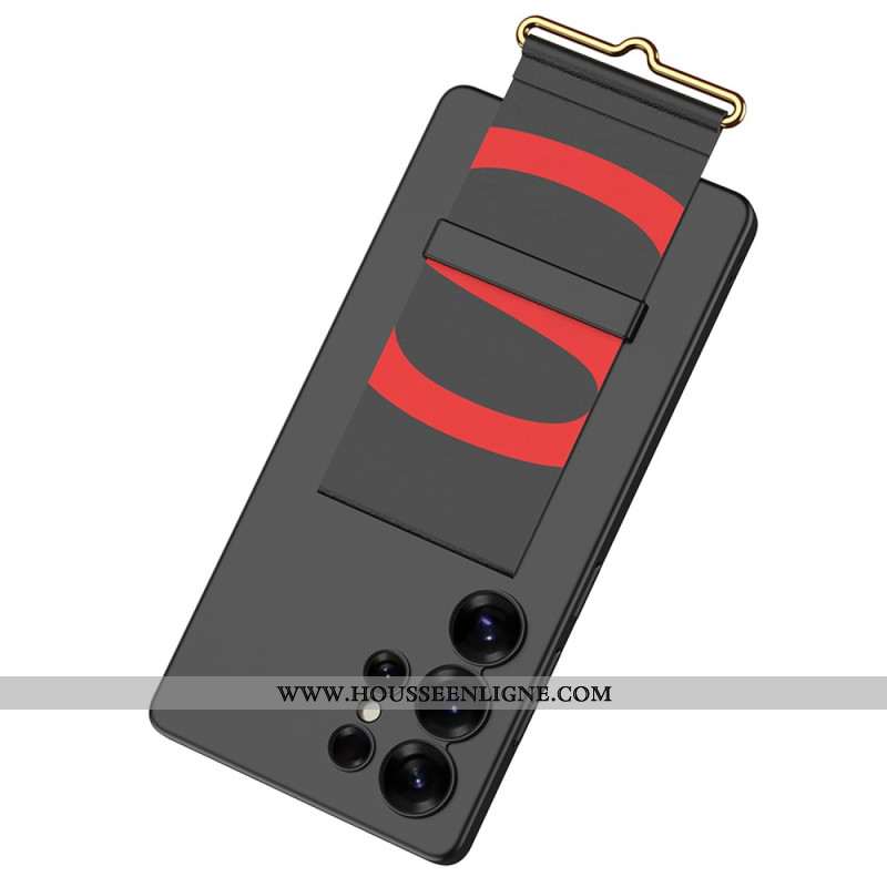 Coque Samsung Galaxy S25 Ultra 5G Sangle et Support GKK
