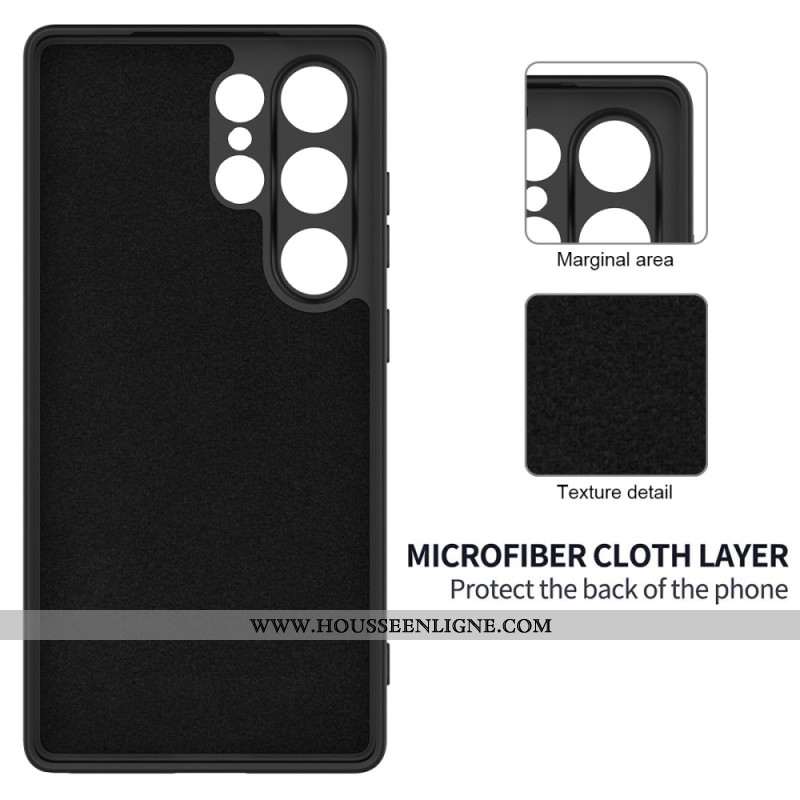 Coque Samsung Galaxy S25 Ultra 5G Silicone Liquide à Lanière