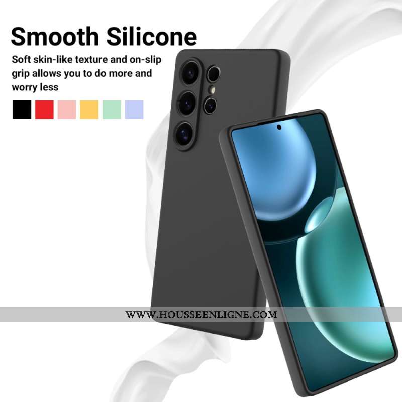 Coque Samsung Galaxy S25 Ultra 5G Silicone Liquide à Lanière