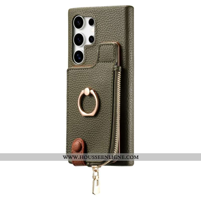 Coque Samsung Galaxy S25 Ultra 5G Simili Cuir Portefeuille