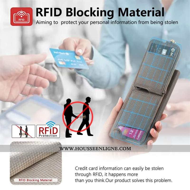 Coque Samsung Galaxy S25 Ultra 5G Simili Cuir Portefeuille