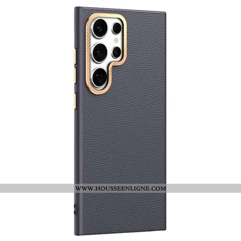 Coque Samsung Galaxy S25 Ultra 5G Simili Cuir Texturé