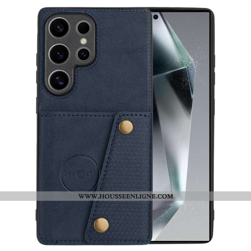 Coque Samsung Galaxy S25 Ultra 5G Style Rétro Porte-Cartes