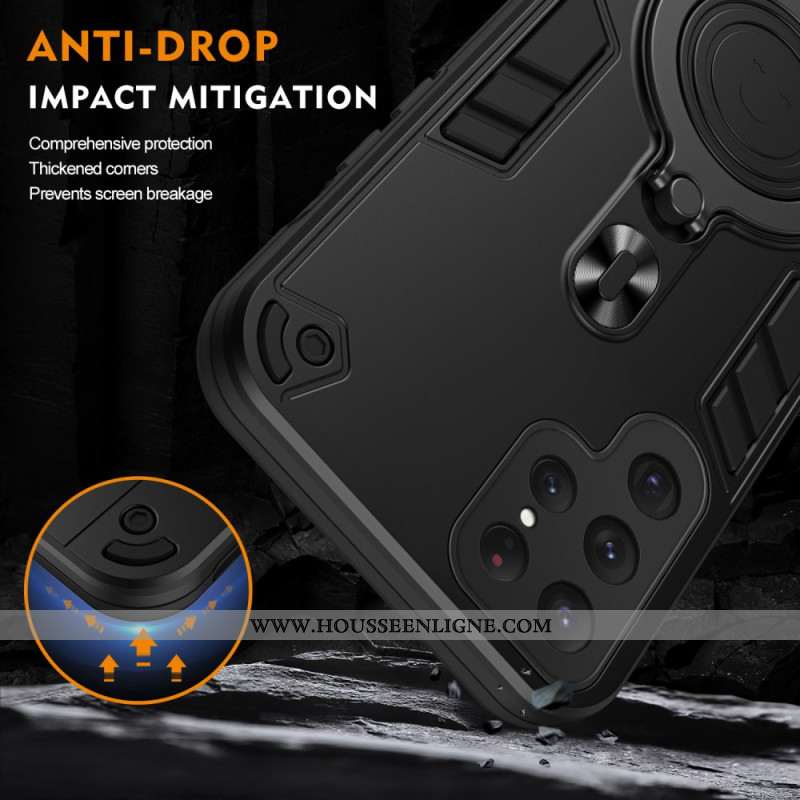 Coque Samsung Galaxy S25 Ultra 5G Support Rotatif et Protection Antichoc