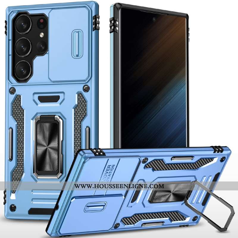 Coque Samsung Galaxy S25 Ultra 5G Support et Protection d'Objectif