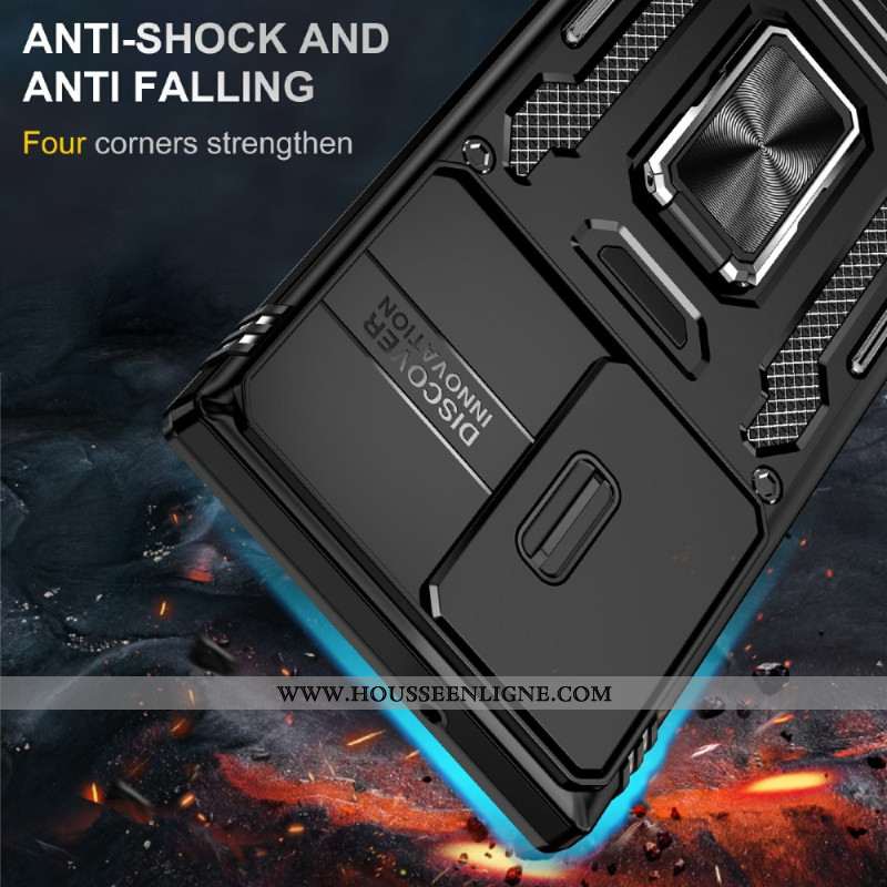 Coque Samsung Galaxy S25 Ultra 5G Support et Protection d'Objectif