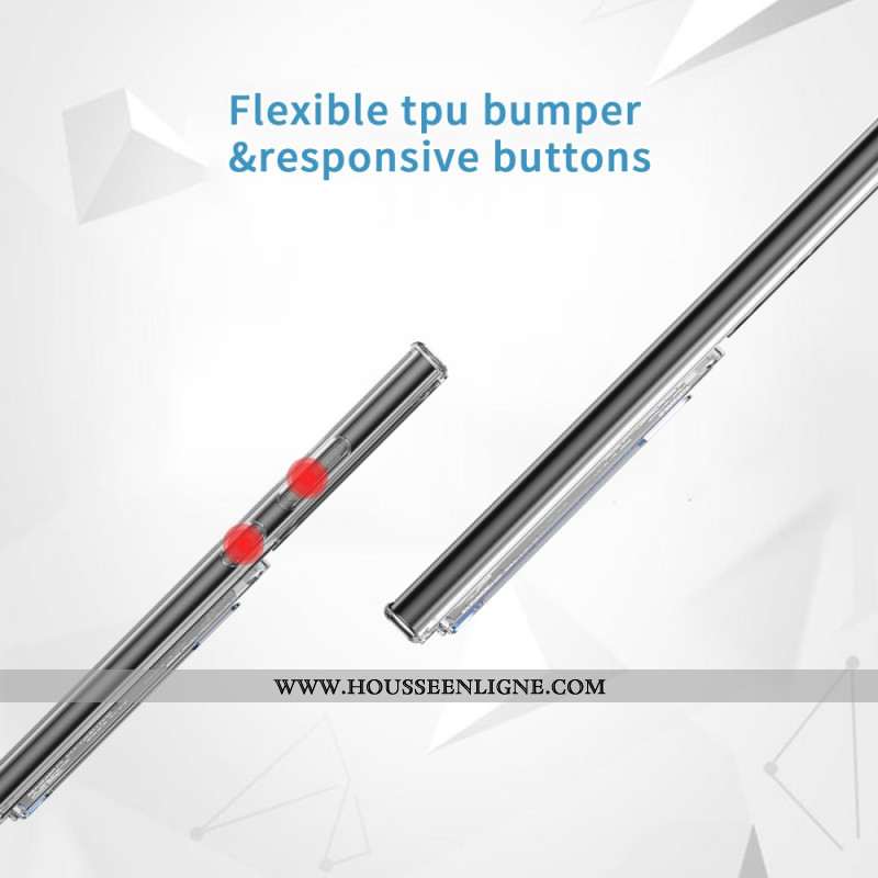 Coque Samsung Galaxy S25 Ultra 5G Transparent avec Porte-Cartes