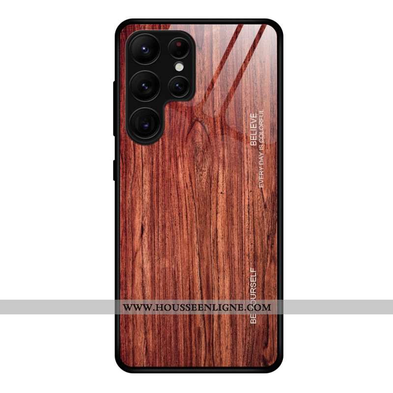 Coque Samsung Galaxy S25 Ultra 5G Verre Trempé Bois