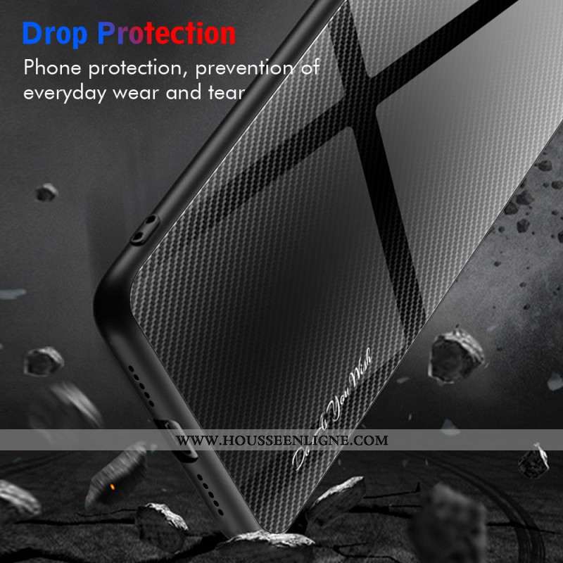 Coque Samsung Galaxy S25 Ultra 5G Verre Trempé Fibre Carbone