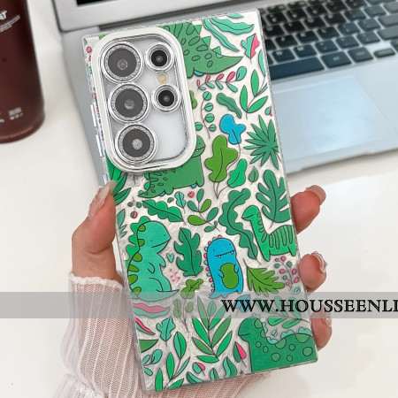 Coque Samsung Galaxy S25 Ultra Dinosaures Fun avec Film Protecteur d'Objectif