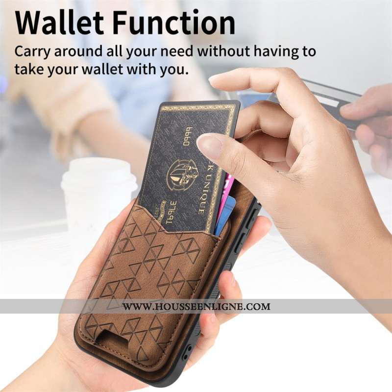 Coque Samsung Galaxy S25 Ultra Motif Imprimé Porte-Cartes et Support