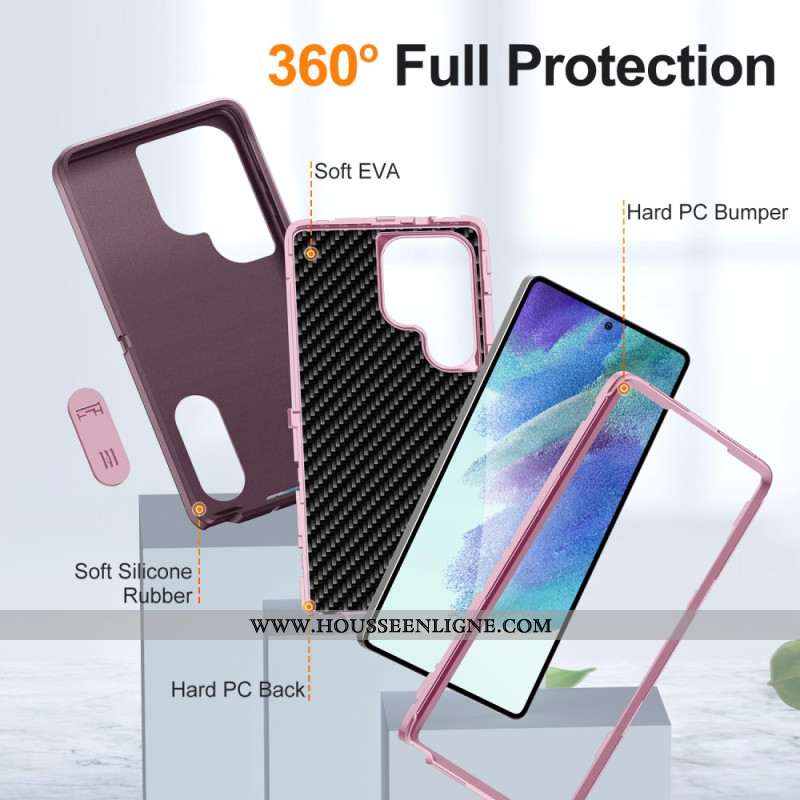 Coque Samsung Galaxy S25 Ultra Protection 3-en-1 avec Support