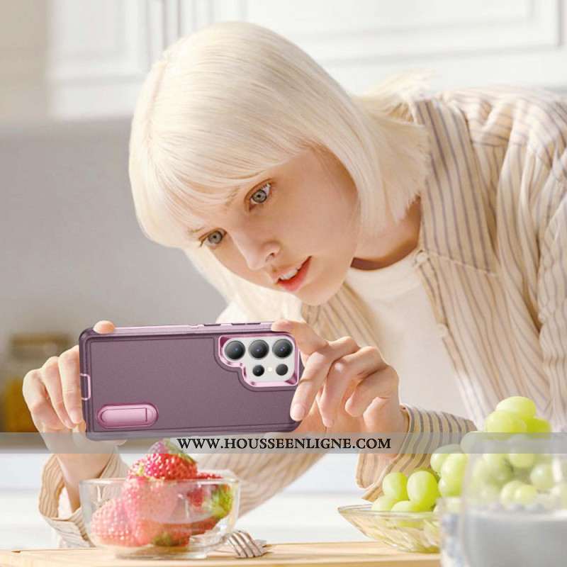 Coque Samsung Galaxy S25 Ultra Protection 3-en-1 avec Support