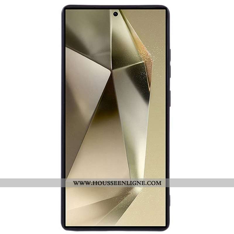 Coque Samsung Galaxy S25 Ultra Silicone Mat avec Protection Écran en Verre Trempé