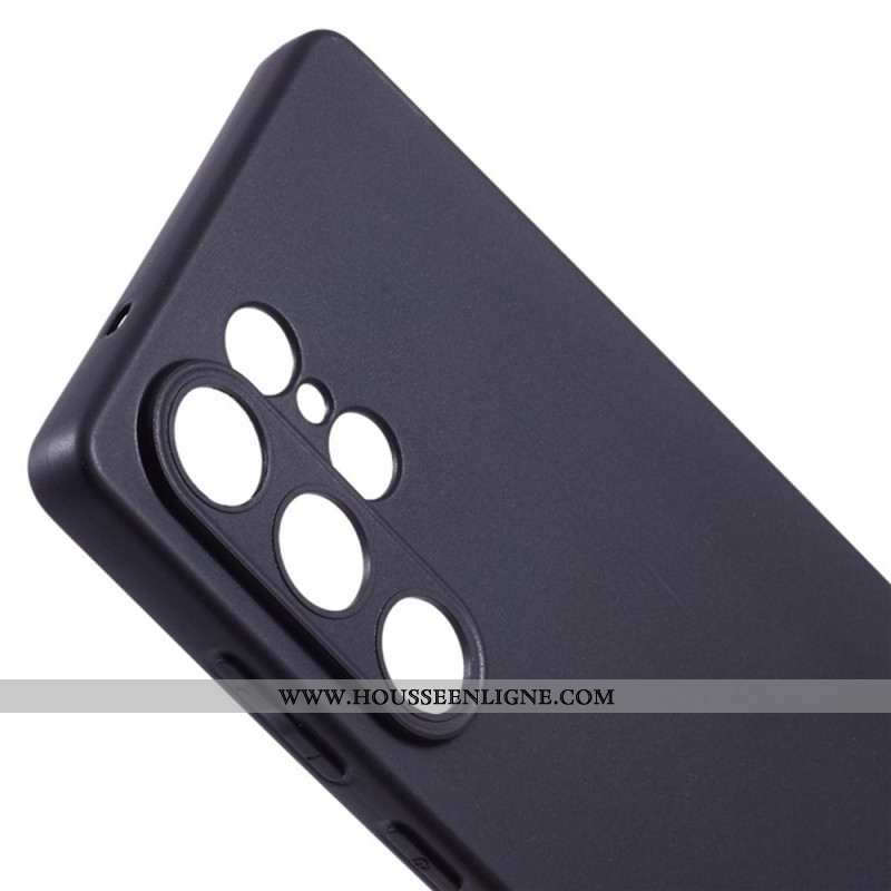 Coque Samsung Galaxy S25 Ultra Silicone Mat avec Protection Écran en Verre Trempé