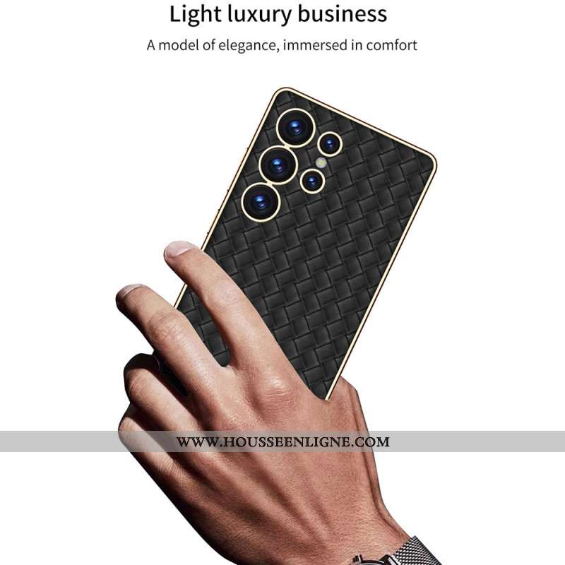 Coque Samsung Galaxy S25 Ultra Texture Tissée