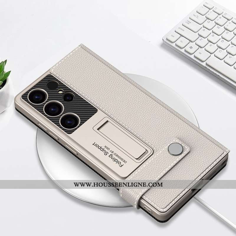 Coque Samsung Galaxy S25 Ultra avec Porte-Cartes et Support GKK