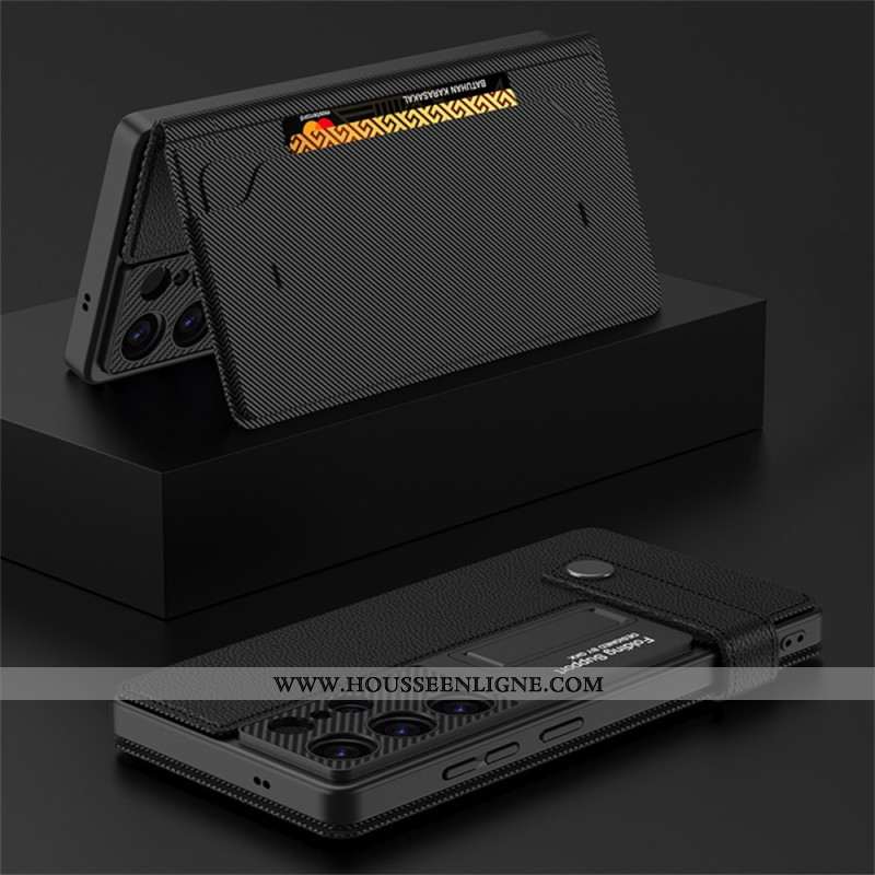 Coque Samsung Galaxy S25 Ultra avec Porte-Cartes et Support GKK