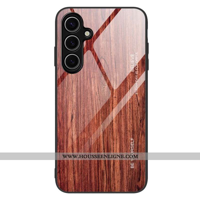 Coque Samsung Galaxy S25 Verre Trempé Bois
