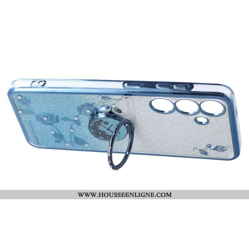 Coque Samsung Galaxy S26 Anneau-Support Paillettes KADEM