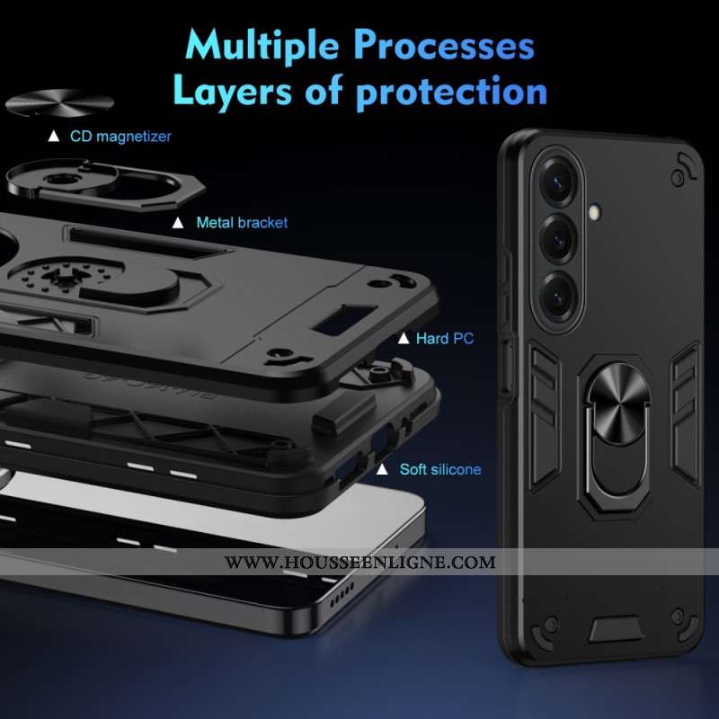 Coque Samsung Galaxy S26 Anneau Support et Protection Renforcée