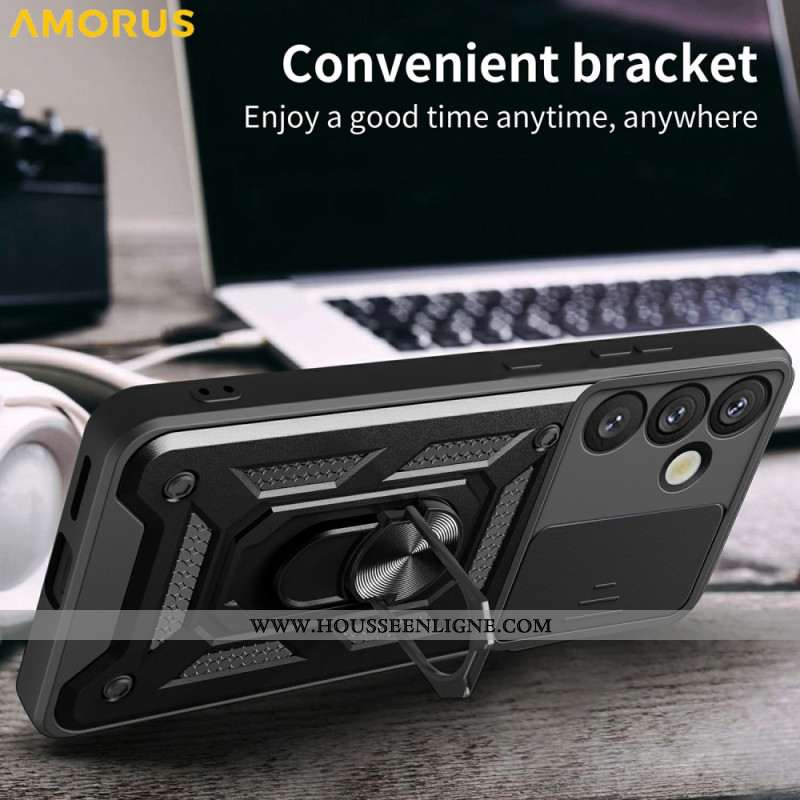 Coque Samsung Galaxy S26 Béquille et Protection Caméra Coulissante