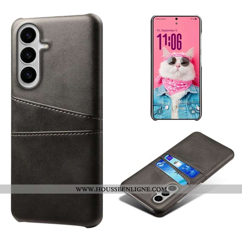 Coque Samsung Galaxy S26 Effet Cuir Porte-Cartes