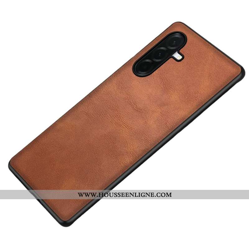 Coque Samsung Galaxy S26 Effet Cuir Rétro