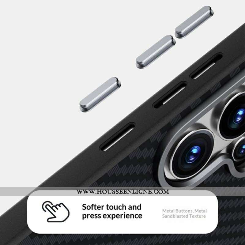 Coque Samsung Galaxy S26 Magnétique ABEEL Fibre Carbone ABEEL