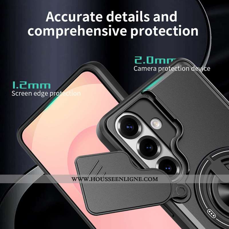 Coque Samsung Galaxy S26 Magnétique Anneau-Support Pliable et Protection Caméra
