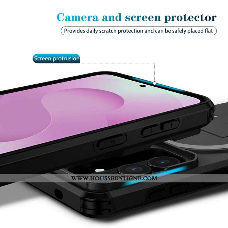 Coque Samsung Galaxy S26 Magnétique Béquille et Cache Caméra Coulissant