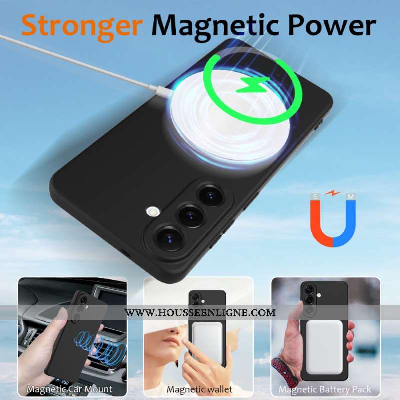 Coque Samsung Galaxy S26 Magnétique Silicone Liquide