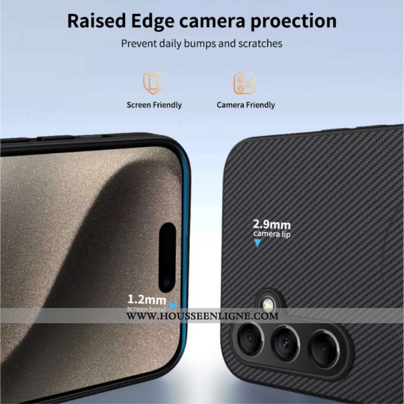 Coque Samsung Galaxy S26 Magnétique Texture Fibre de Carbone