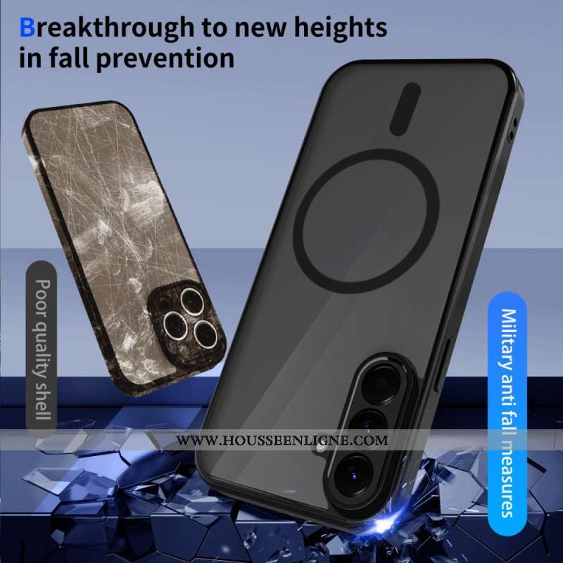 Coque Samsung Galaxy S26 Magnétique Translucide Anti-Chute