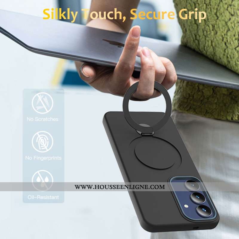 Coque Samsung Galaxy S26 Magnétique avec Anneau Rotatif Support