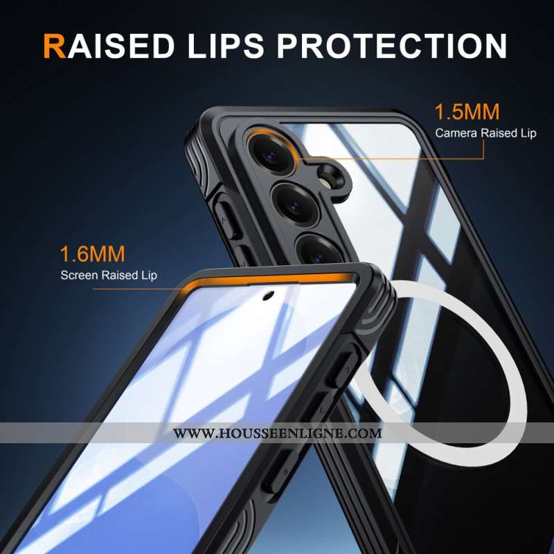 Coque Samsung Galaxy S26 Magnétique avec Film Protecteur en Verre Trempé