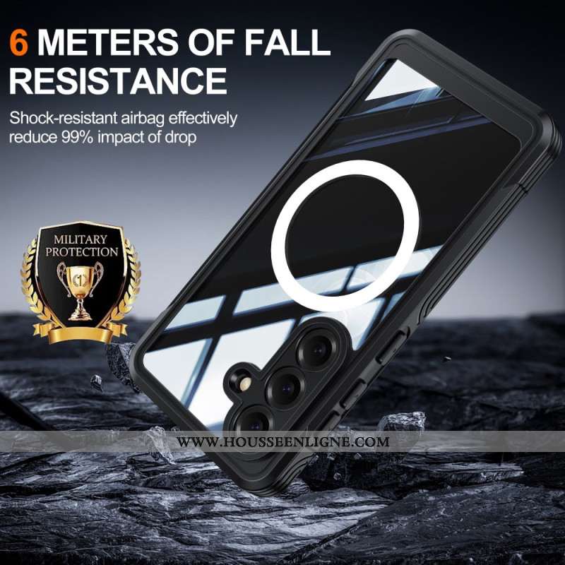 Coque Samsung Galaxy S26 Magnétique avec Film Protecteur en Verre Trempé