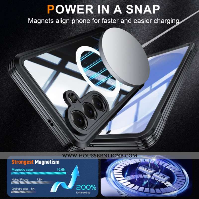 Coque Samsung Galaxy S26 Magnétique avec Film Protecteur en Verre Trempé